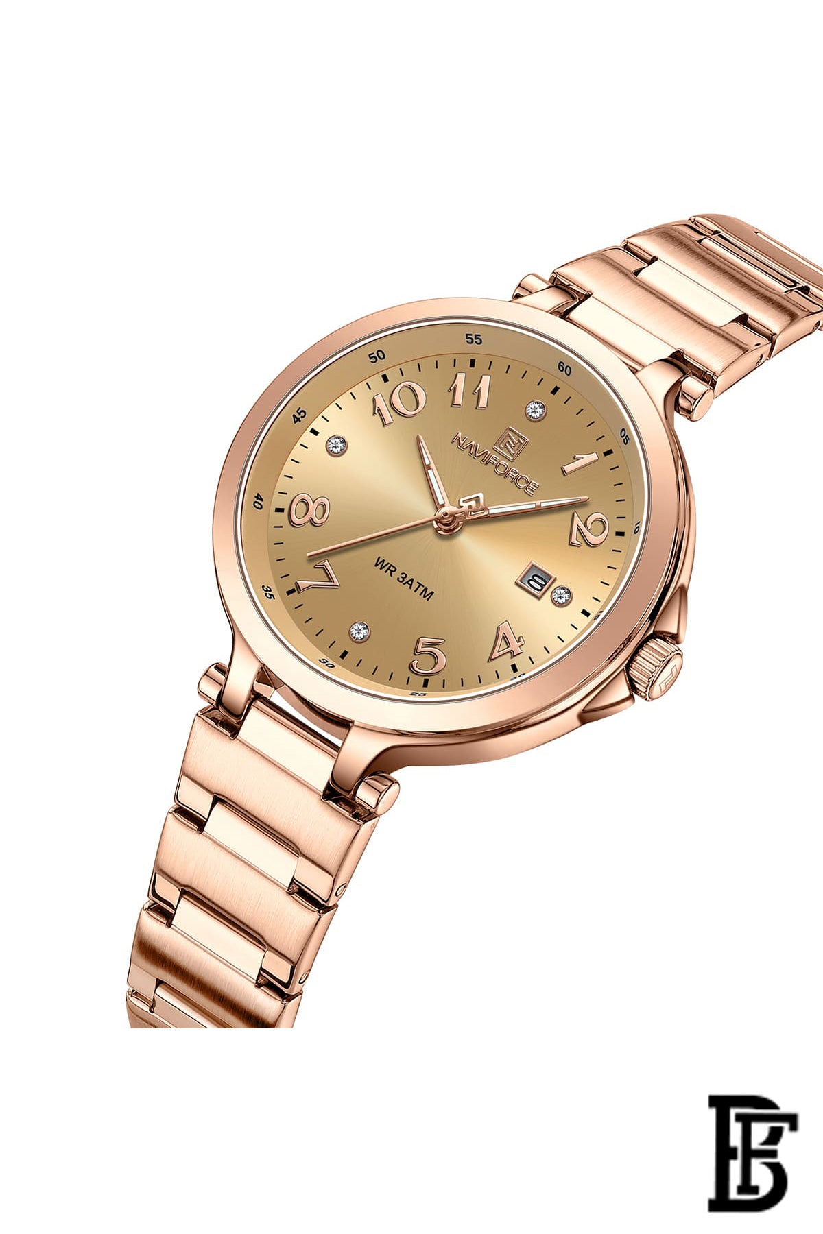 Naviforce NF5033 RG/RG  Women's Analog Stainless Steel Watch image 2