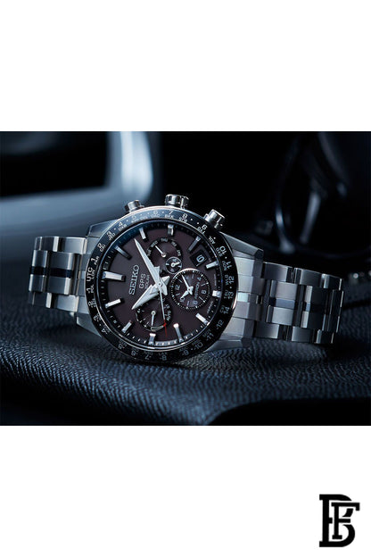 SEIKO Men's Hand Watch ASTRON Stainless Band, Black Dial SSH021J1 image 3