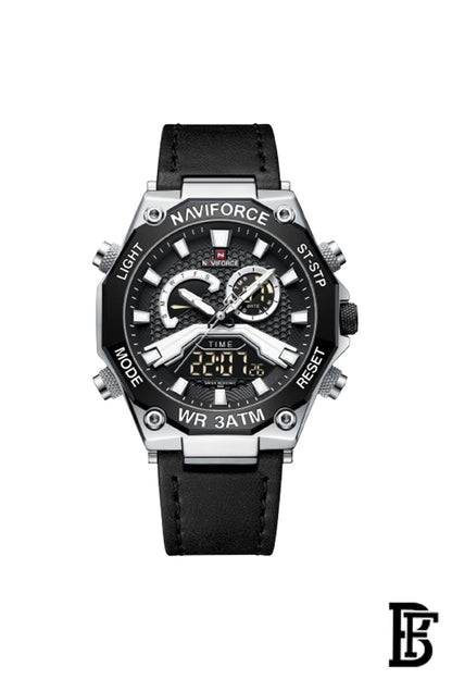 Naviforce NF9220 S/B/B    Men's Analog Leather Watch image 0