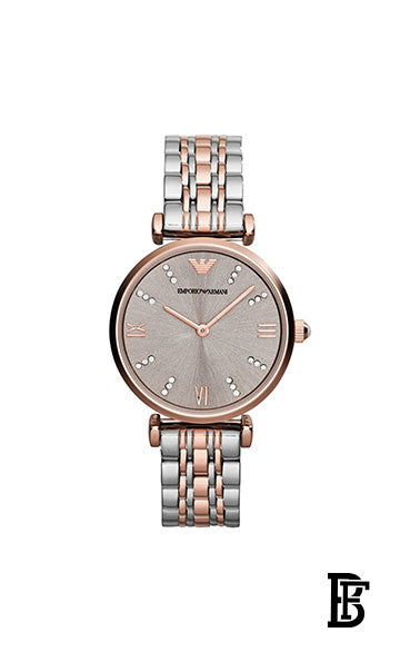 EMPORIO ARMANI Women's Stone Studded Analog Watch AR1840 + Gift perfume tester 30 ml image 2