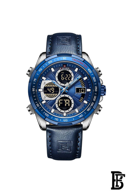 Naviforce NF9197L S/BE/BE       Men's Analog Leather Watch image 0