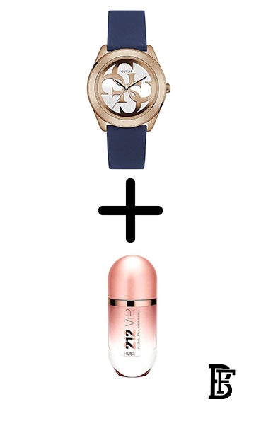 GUESS Women's Silicone  Analog  Wrist Watch  W0911L6 + Gift perfume Tester 30 ml image 1