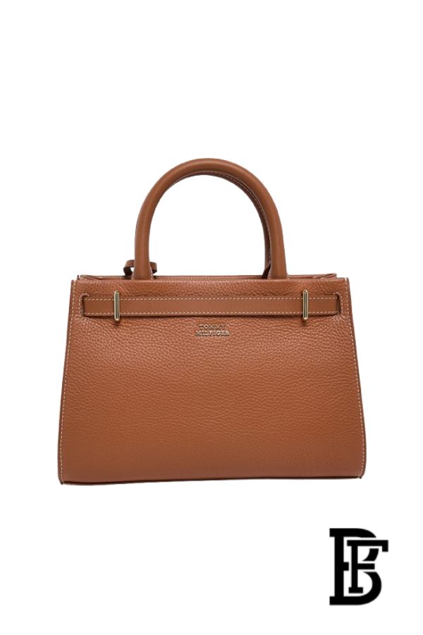 Tommy Hilfiger American Icon Leather Tote Bag for Women – Brown image 2