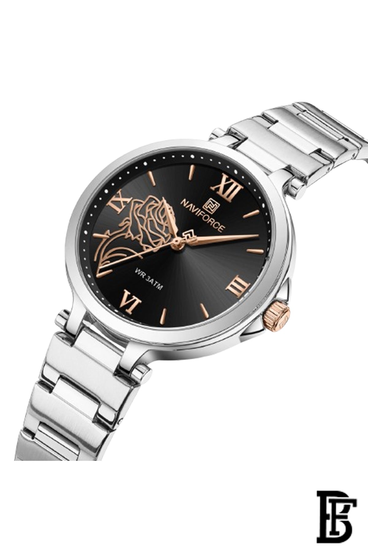 Naviforce NF5060 S/B      Women's Analog Stainless Steel Watch image 2