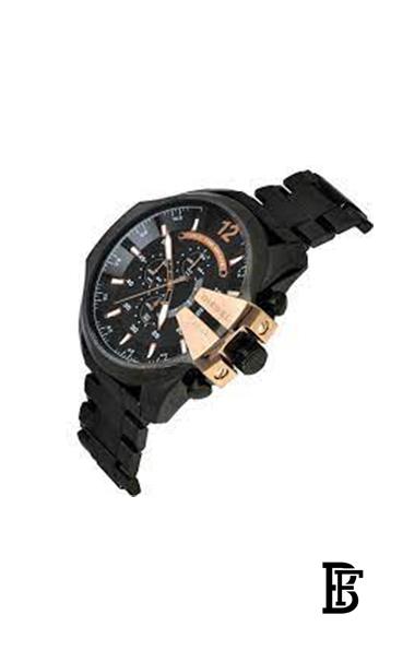 DIESEL Men Mega Chief Round Shape Stainless Steel Chronograph Wrist Watch 59 mm - Black - DZ4309 image 3