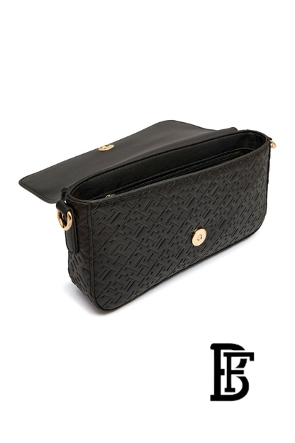 Tommy Hilfiger Black Leather Women Handbag and cross Aw0Aw18002 – Elegant Everyday Crossbody and hand image 4