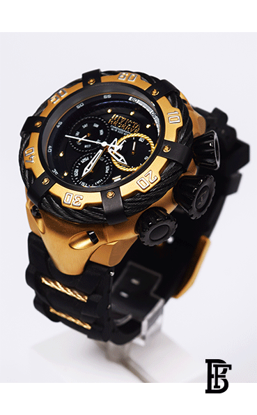 Invicta Renewed Invicta Bolt Thunderbolt Swiss Ronda Z60 Caliber Men's Watch - 52mm, Gold, Black image 1