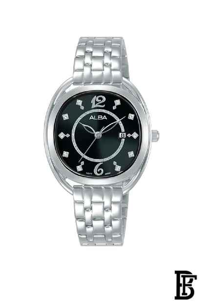 Alba AH7BH1X Women's  Stainless Steel Quartz Analog Wrist Watch + Gift perfume tester 30 ml Warranty from Elaraby Group image 2