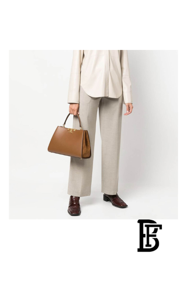 Tory Burch Brown Leather Women Handbag 137312909 – Elegant Everyday Shoulder Bag image 9