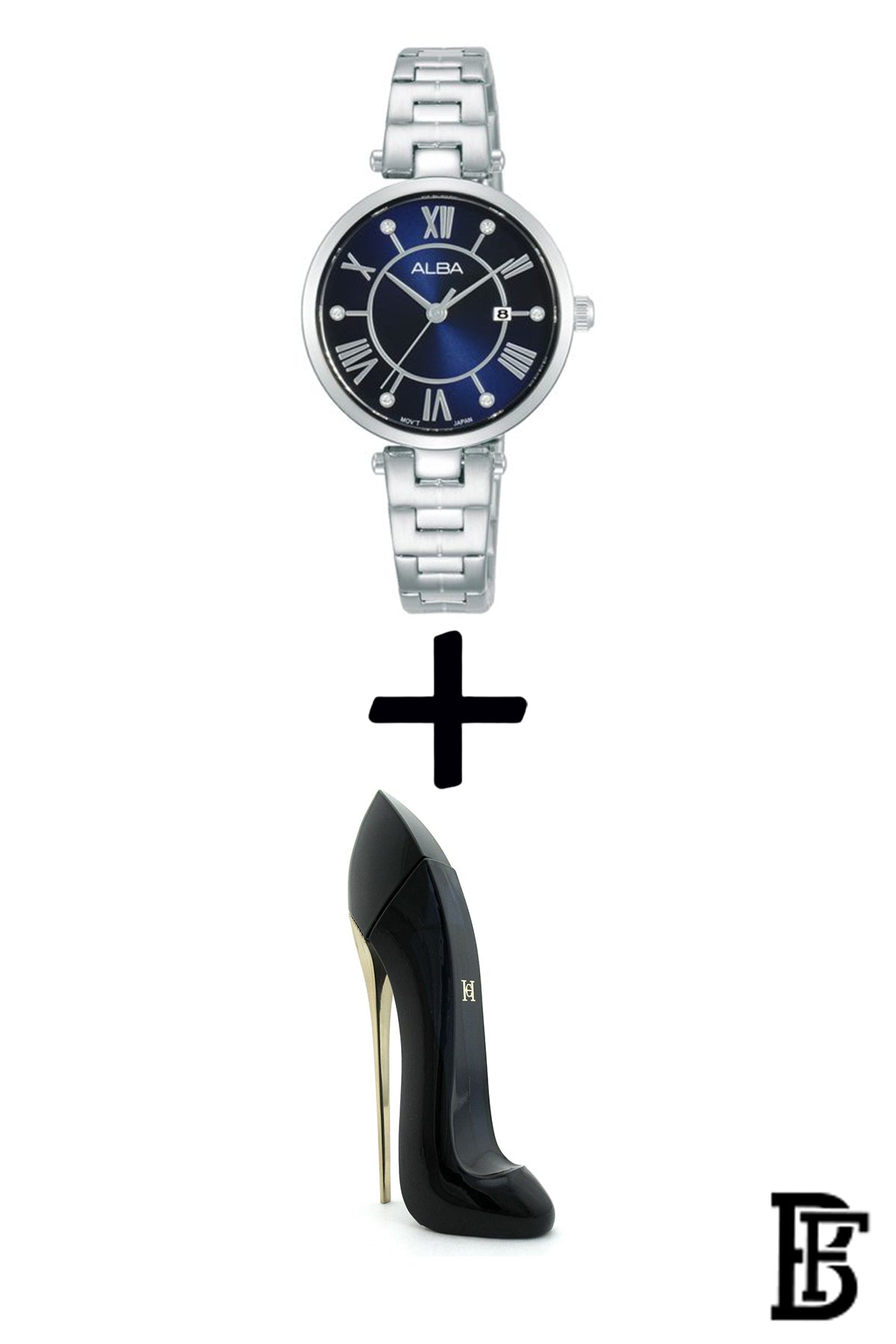 Alba AH7AP3X Women's  Stainless steel Quartz Analog Wrist Watch  + Gift perfume tester 30 ml Warranty from Elaraby Group image 0