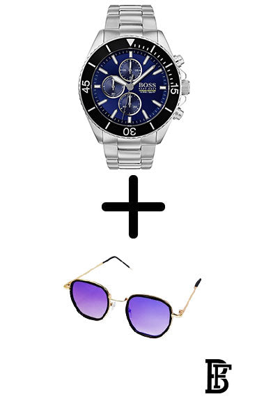 Hugo Boss Watch For Men 1513704 – + Sun glasses gift sg8 image 0