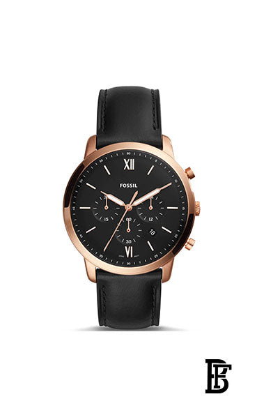 FOSSIL FS5381 Men's Neutra Water Resistant Chronograph Watch  + Gift perfume tester 30 ml image 2