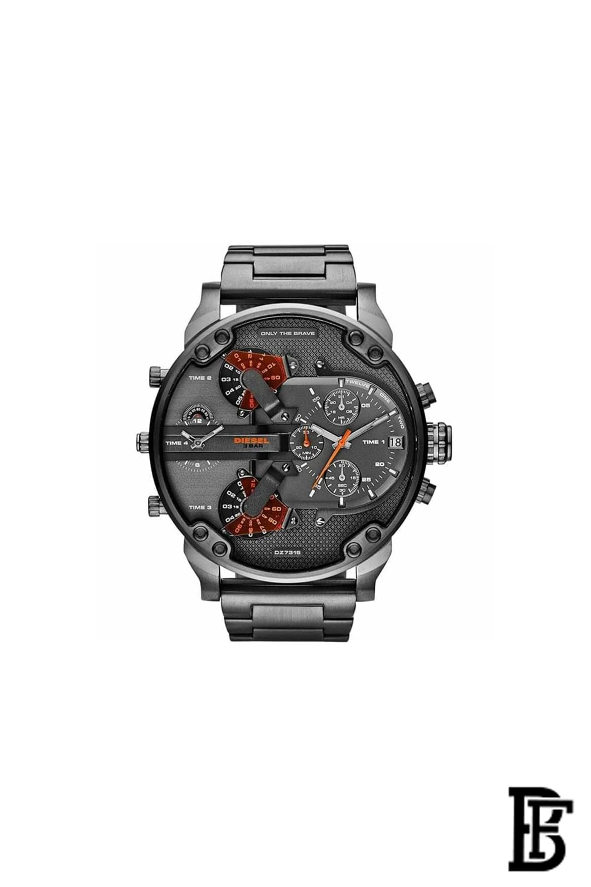 DIESEL men Mr. Daddy 2.0 Round Shape Stainless Steel Chronograph Wrist Watch 57 mm - Grey - DZ7315 image 1