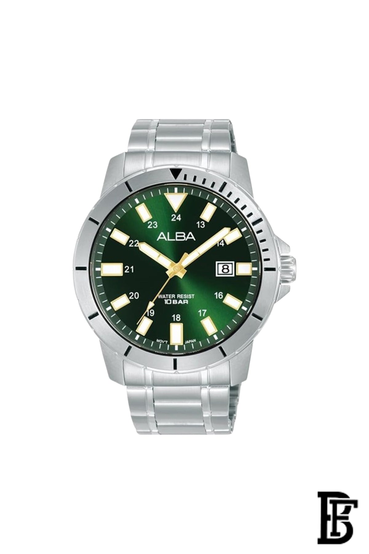 Alba AS9R95X Men's Stainless steel Quartz Analog Wrist Watch Warranty from Elaraby Group image 0