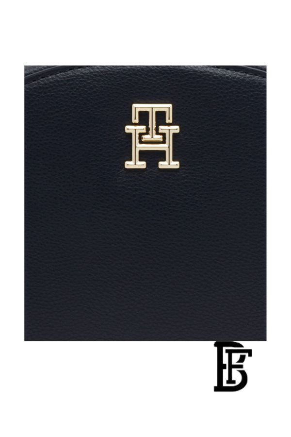 Tommy Hilfiger Black Leather Women Handbag Aw0Aw16679 – Elegant Everyday Shoulder Bag image 10