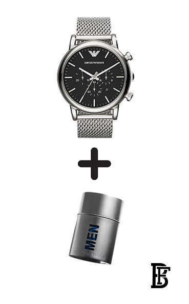 EMPORIO ARMANI Men's Classic Chronograph Watch AR1808  + Gift perfume Tester 30 ml image 0