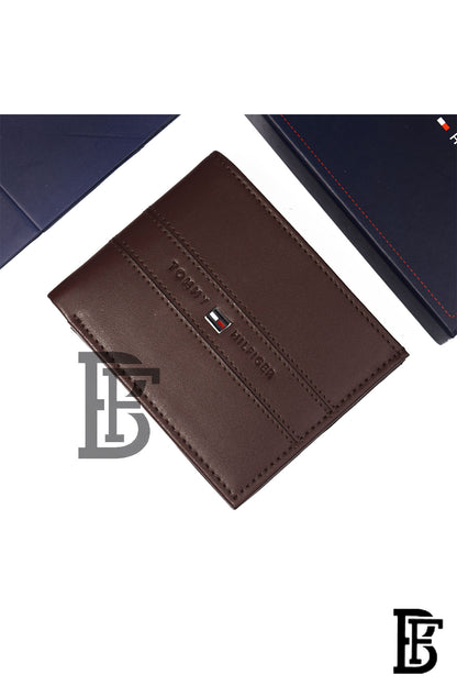 TOMMY SINGLE WALLET W FLAT/BROWN image 0