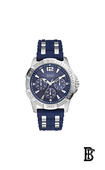 GUESS Men's Silicone Analog  Wrist Watch W0366G2 + Gift perfume Tester 30 ml image 2