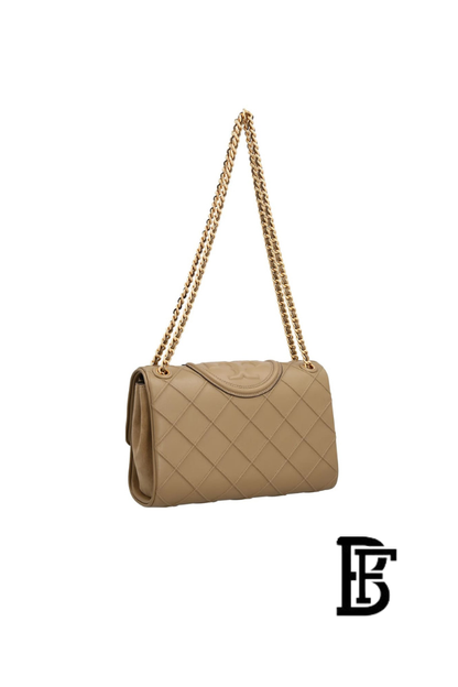 Tory Burch Women's Beige Leather Handbag 143249 200 - Stylish everyday shoulder bag image 4