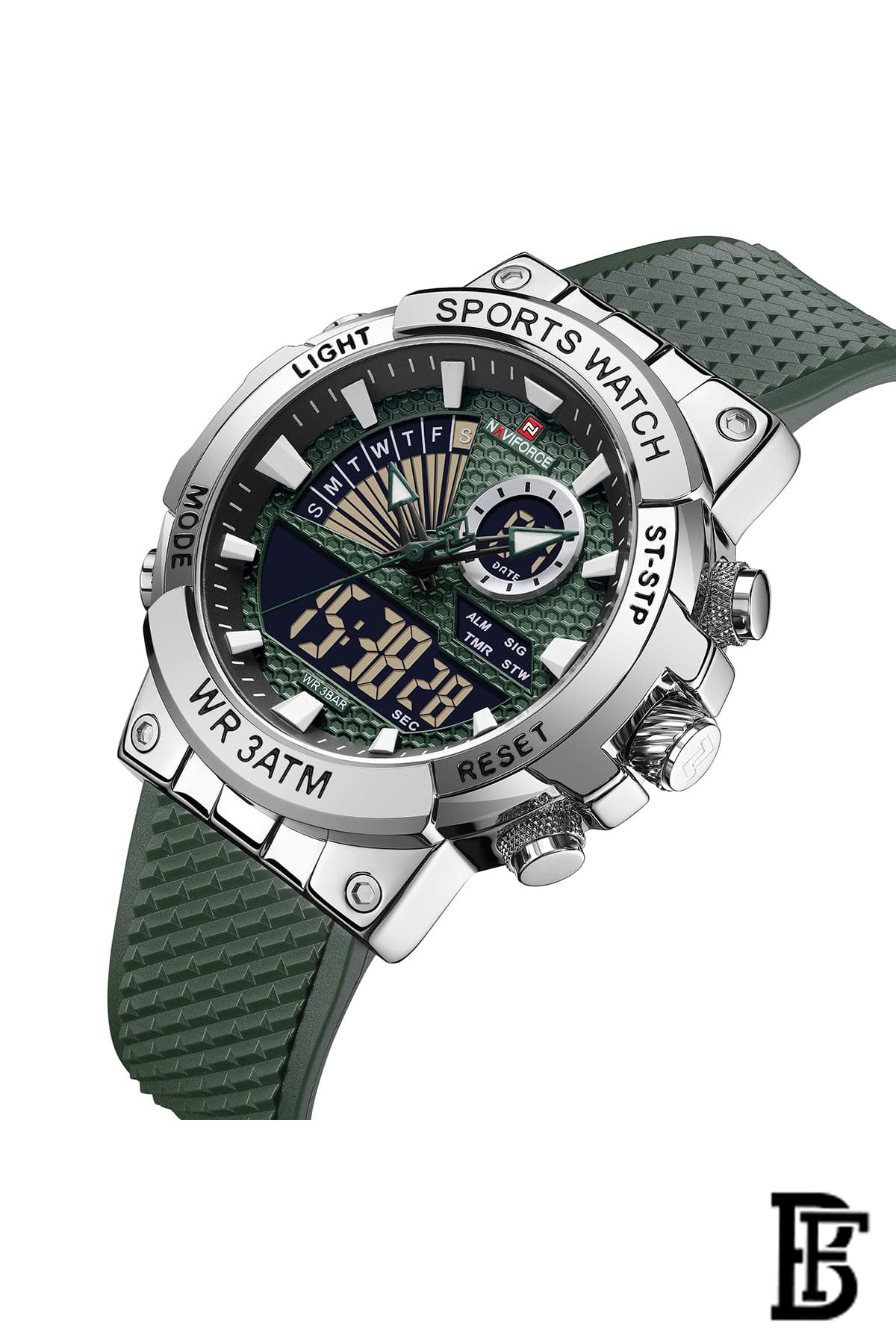 Naviforce NF9219 S/GN/GN    Men's Analog Leather Watch image 2