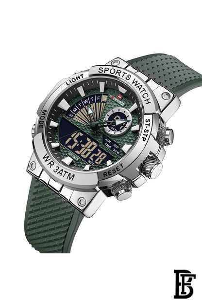 Naviforce NF9219 S/GN/GN    Men's Analog Leather Watch image 2