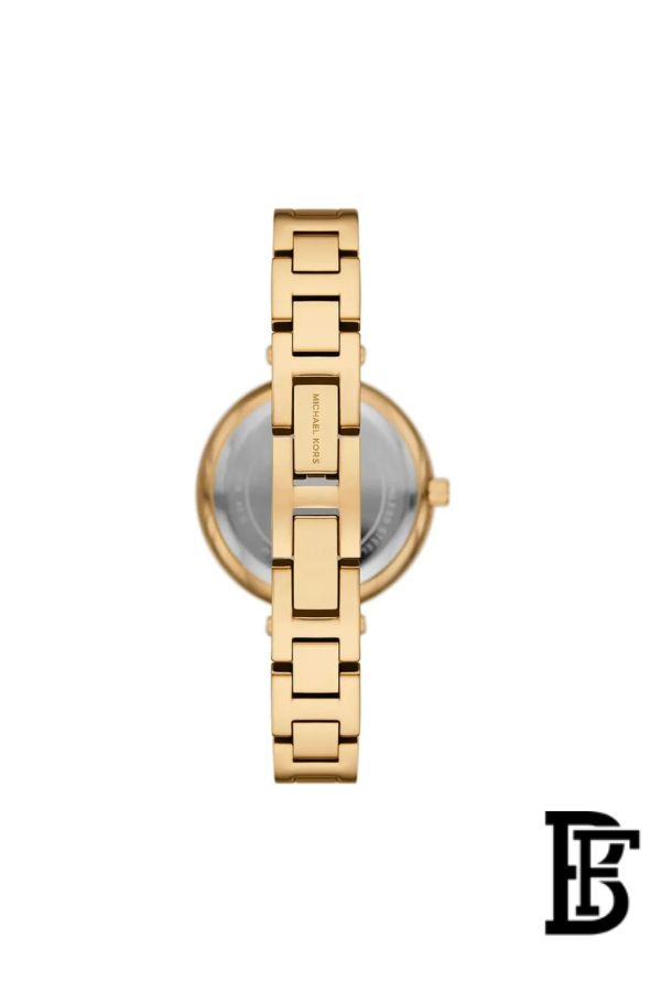 Michael Kors Mini Laney Women's Watch MKO1110 – Silver Dial & Gold Stainless Steel Strap image 2