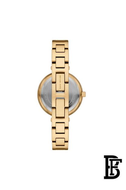 Michael Kors Mini Laney Women's Watch MKO1110 – Silver Dial & Gold Stainless Steel Strap image 2