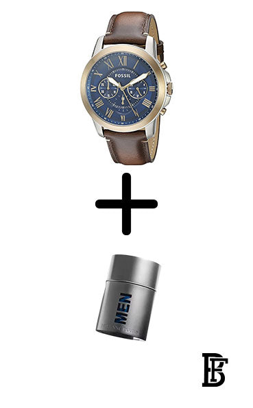 FOSSIL FS5150 Men Leather Analog Watch + Gift perfume tester 30 ml image 1
