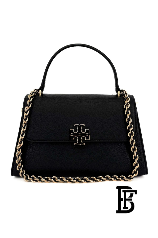 Tory Burch Black Leather Women Handbag Z4503 – Elegant Everyday Shoulder Bag image 1
