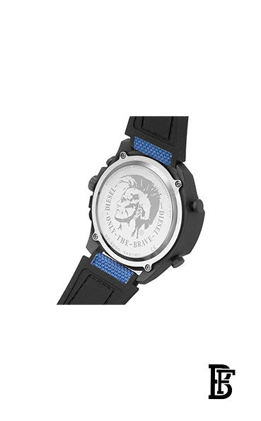 DIESEL Men's Mega Chief Water Resistance Silicone Digital/Analog Watch DZ4550 image 3