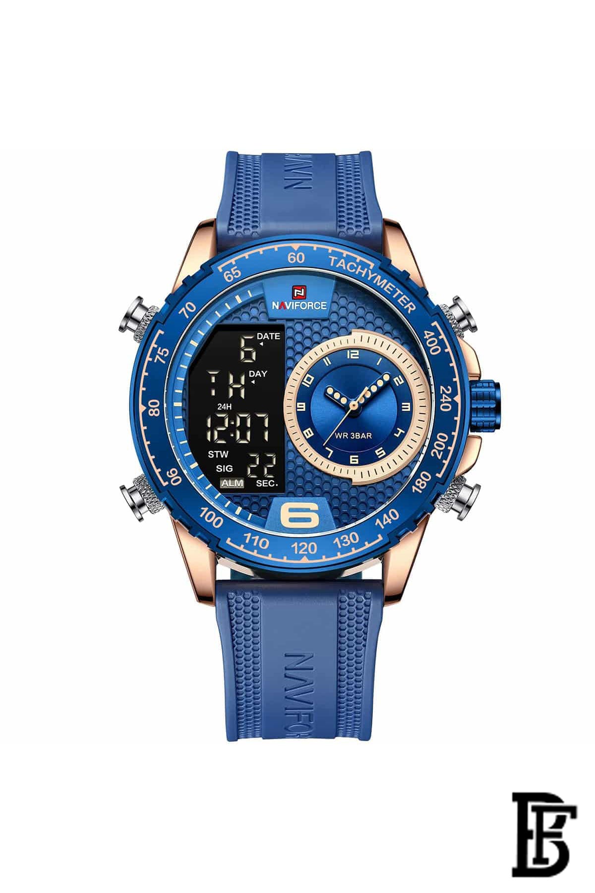 Naviforce NF9199T RG/BE/BE     Men's Analog Leather Watch image 1