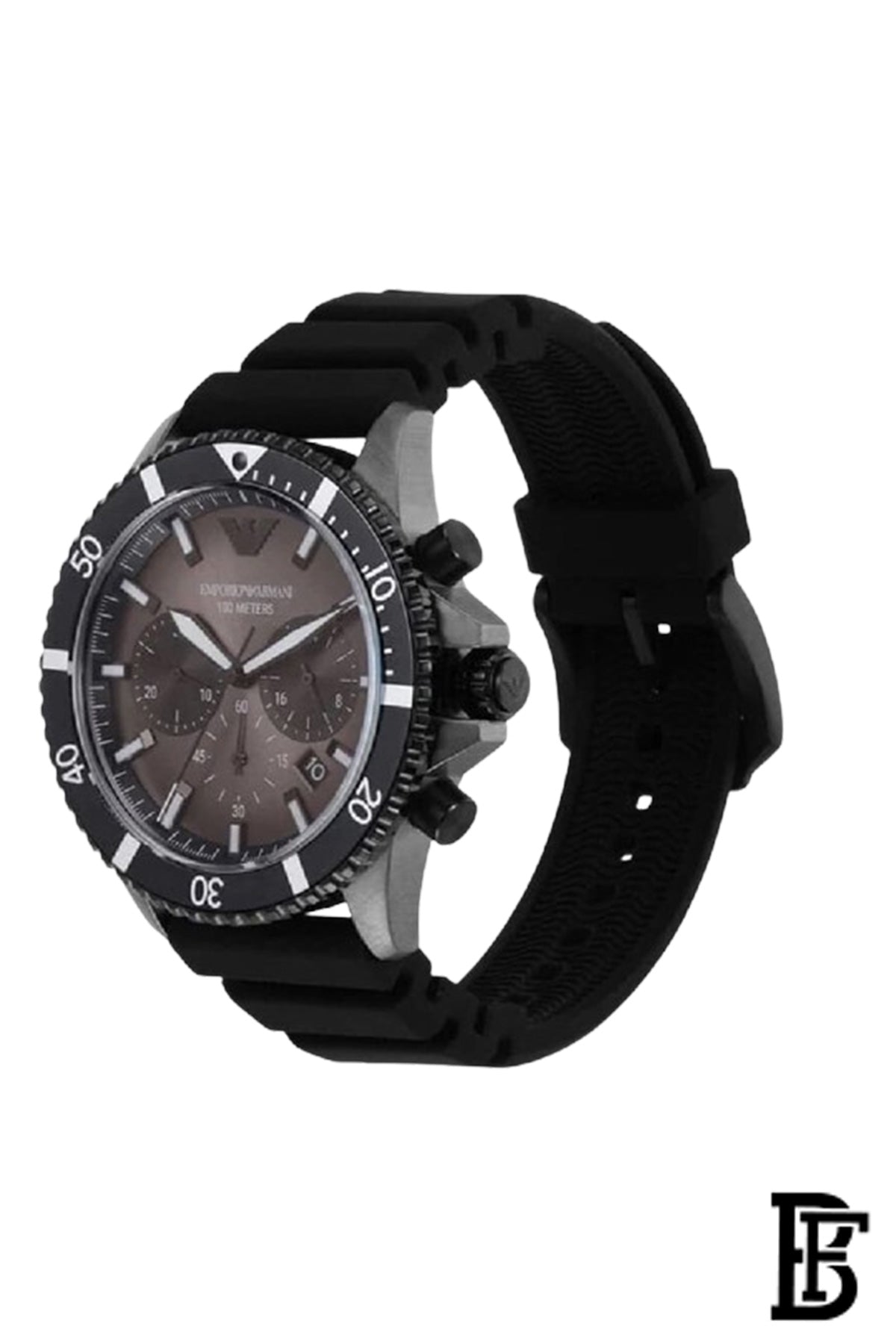 Emporio Armani Men's Chronograph Round Shape Silicone Strap Watch AR11515 image 2