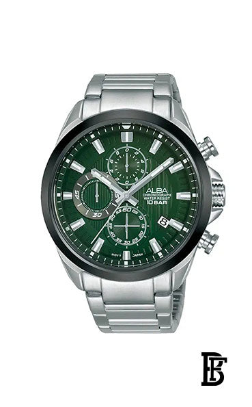Alba AM3785X Men's Stainless Steel Quartz  Chronograph  Wrist Watch   Warranty from Elaraby Group image 1