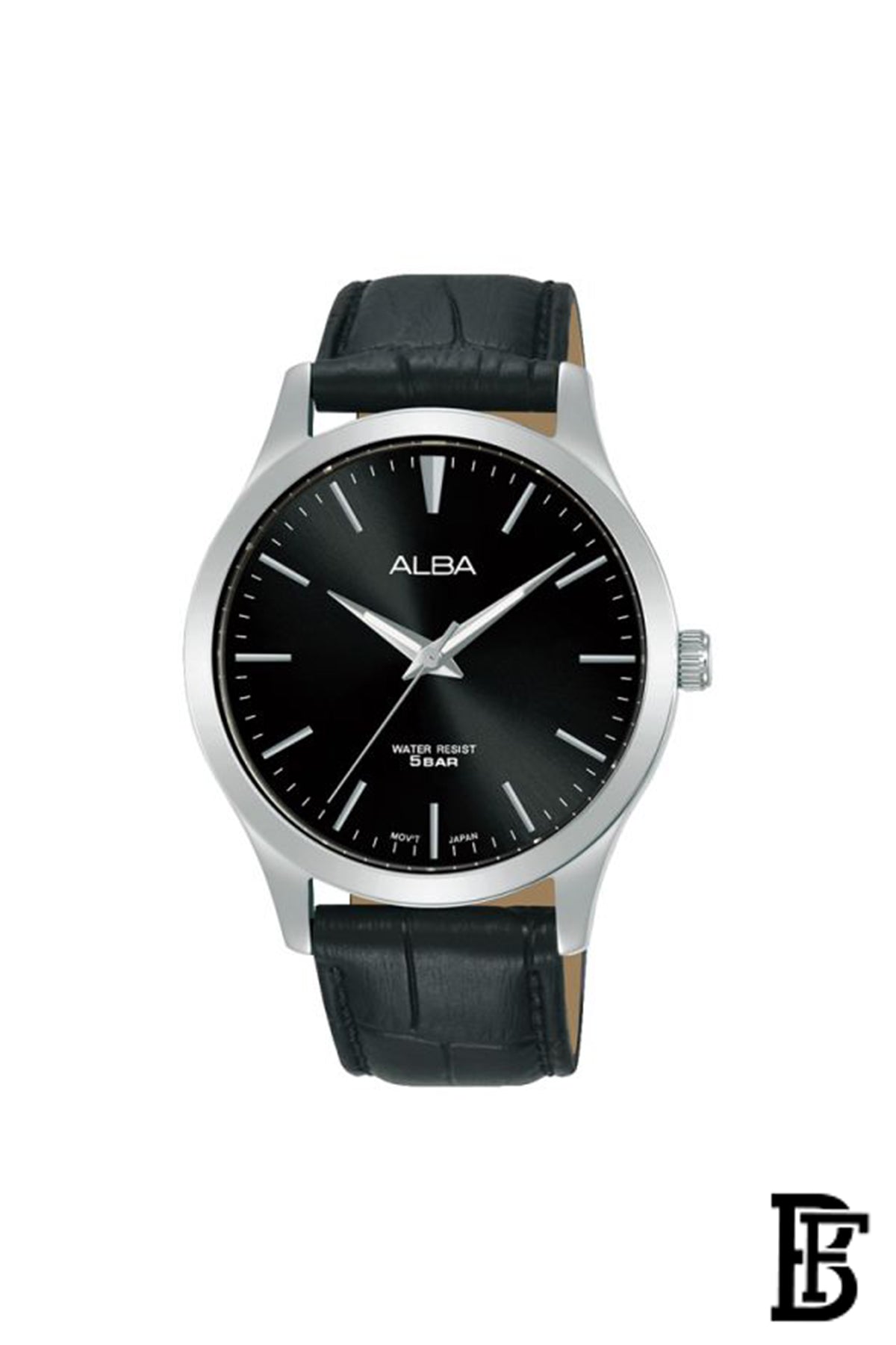 Alba ARSZ05X Men's Leather  Quartz Analog Wrist Watch      Warranty from Elaraby Group + Gift EMPORIO ARMANI Stronger With You ABSOLUTELY EDP 100ml image 2