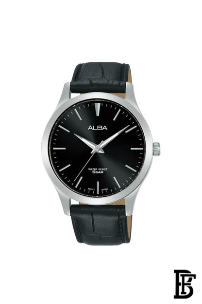 Alba ARSZ05X Men's Leather  Quartz Analog Wrist Watch      Warranty from Elaraby Group + Gift EMPORIO ARMANI Stronger With You ABSOLUTELY EDP 100ml image 2
