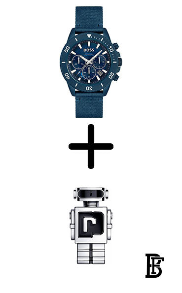 Hugo Boss Watch For Men 1513919 + Gift perfume Tester 30 ml image 0