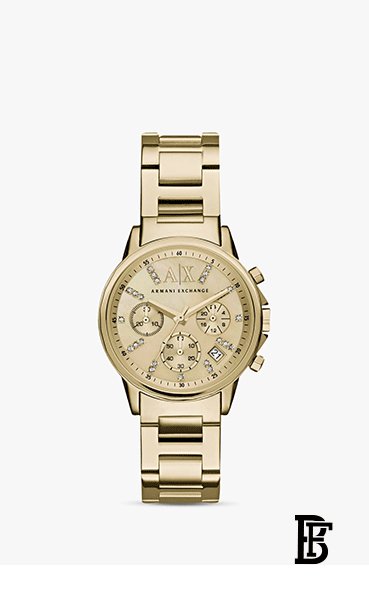 Armani Exchange Women's Stainless Steel Chronograph Wrist Watch AX4327 image 1