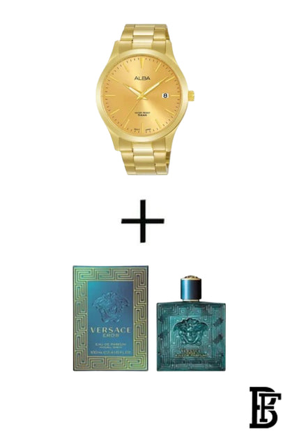 Alba AS9M34X Men's Stainless steel Quartz Analog Wrist Watch      Warranty from Elaraby Group+ Gift Versace Eros For Men PU100 image 0