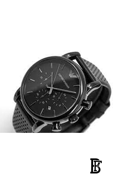 EMPORIO ARMANI Men's Classic Chronograph Watch AR1737 - 41 mm - Black image 2