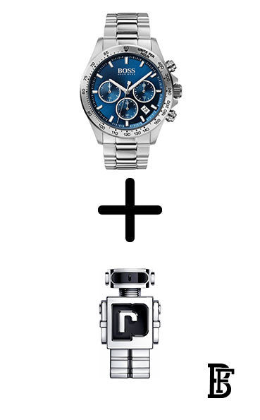 Hugo Boss Watch For Men 1513755 + Gift perfume Tester 30 ml image 0