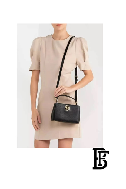 Tory Burch Black Leather Women Handbag 145357  – Elegant Everyday Shoulder Bag image 10