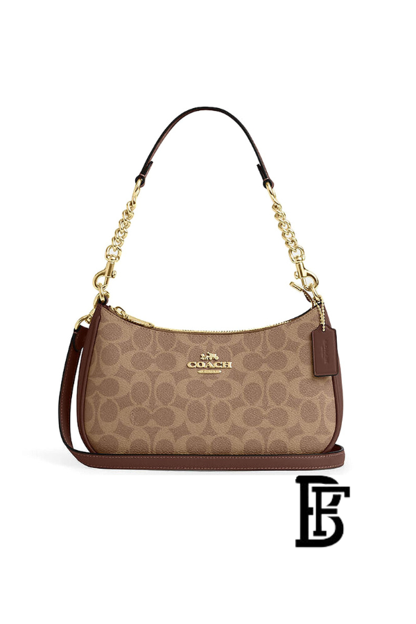 Coach Brown Women Shoulder Bag Cv933  – Elegant Everyday Shoulder Bag image 0