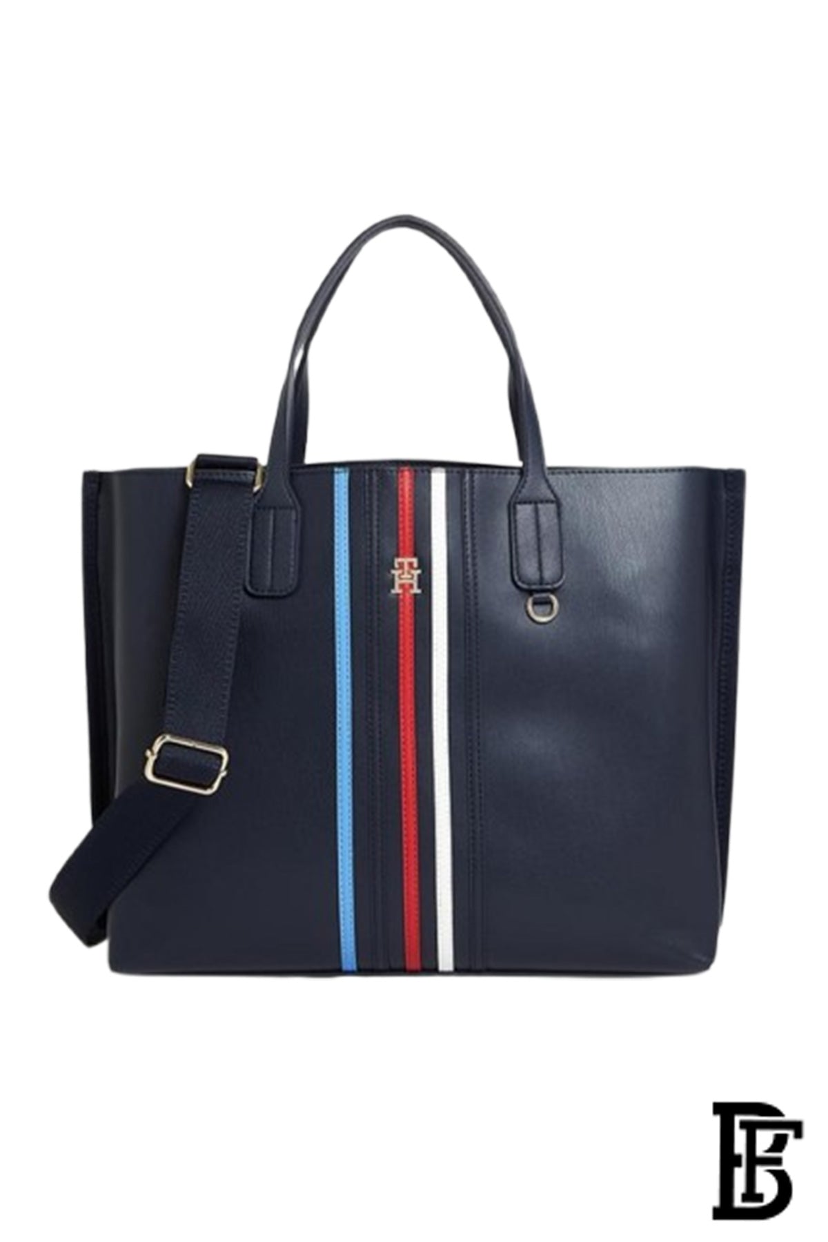 Tommy Hilfiger Iconic Logo Detail Textured Tote Bag\BAGD037 image 0