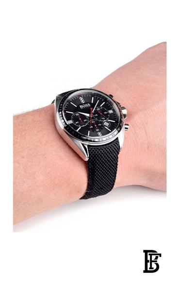 HUGO BOSSMen's Leather Chronograph Watch 1513087 image 3