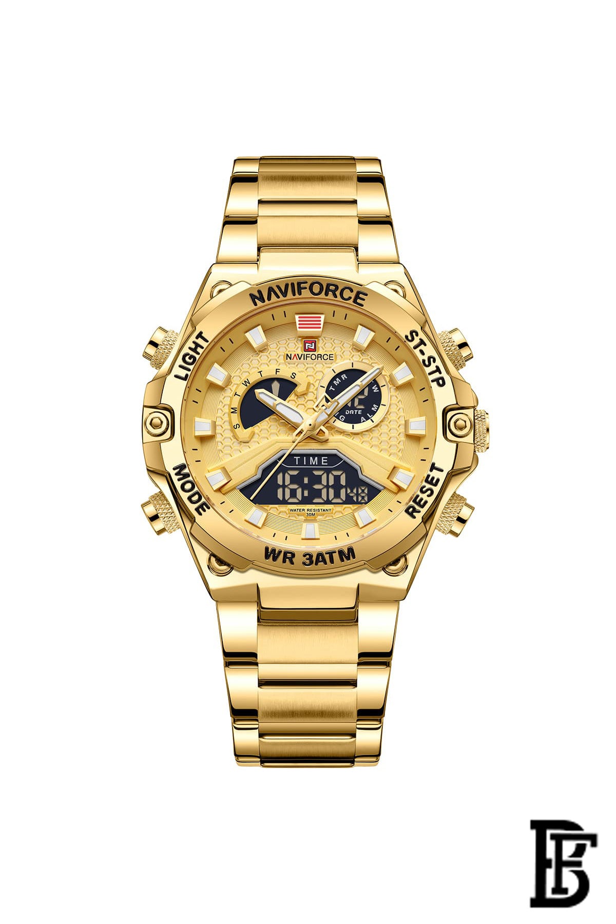 NAVIFORCE NF9207 G/G/G MEN'S Stainless Steel Analog Wrist Watch image 0