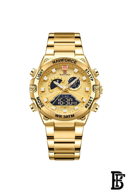 NAVIFORCE NF9207 G/G/G MEN'S Stainless Steel Analog Wrist Watch image 0