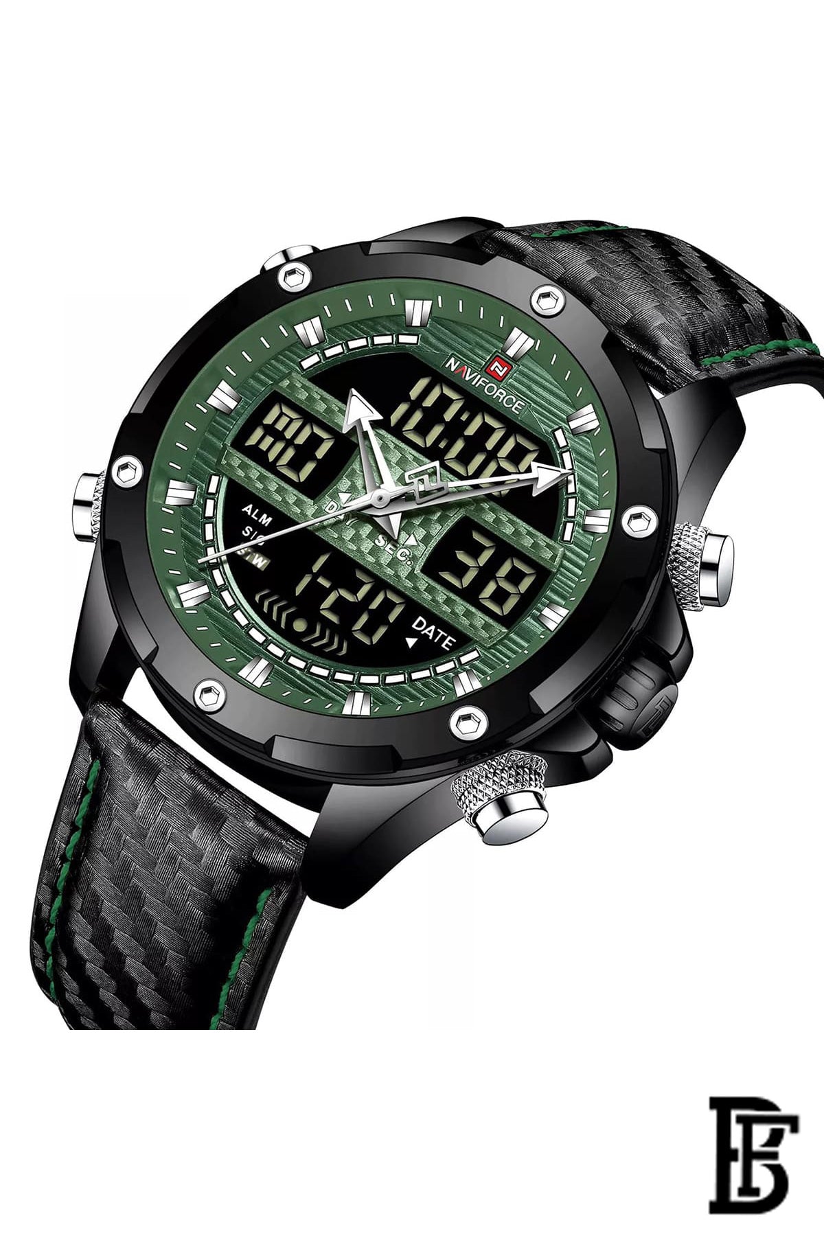 Naviforce NF9194 BGNB      Men's Analog Leather Watch image 2