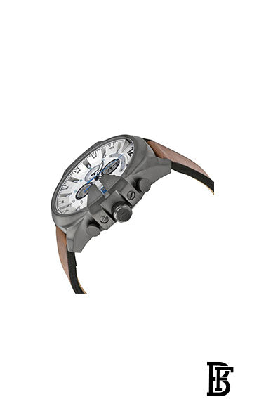 DIESEL Men's Mega Chief Round Shape Leather Band Chronograph Wrist Watch 59 mm - Brown - DZ4280 image 2