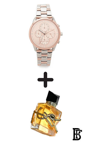 Michael Kors Women's Water Resistant Analog Watch MK6520 + Gift perfume Tester 30 ml image 1