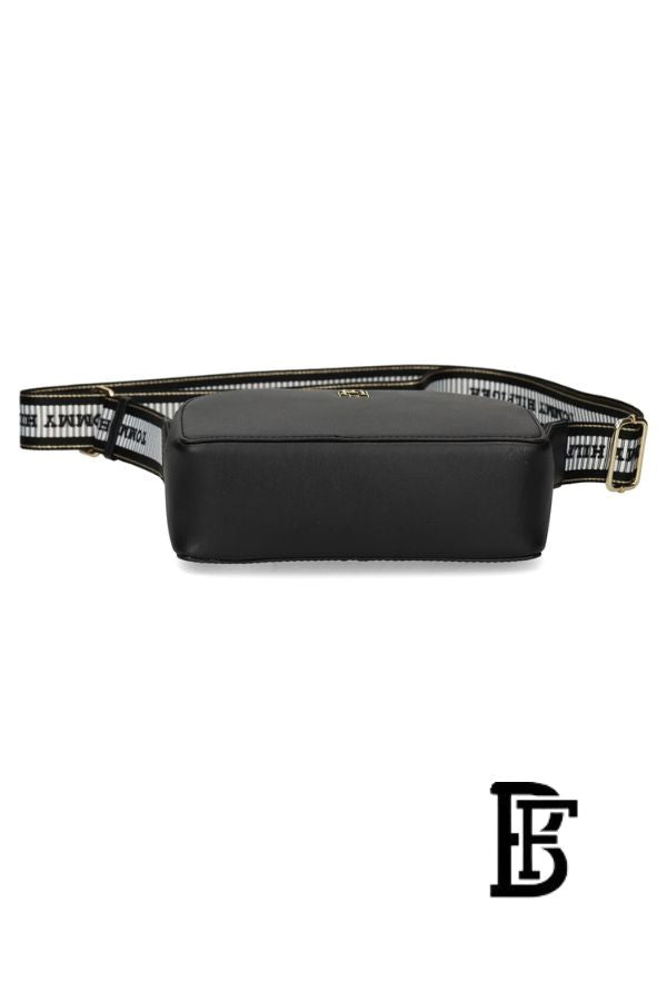 Tommy Hilfiger Black Leather Women Handbag Aw0Aw16679 – Elegant Everyday Shoulder Bag image 8